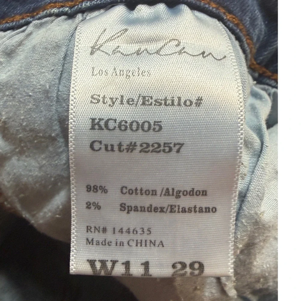 KanCan Distressed Jean Shorts W29 Y2K Cuffed‎ Festival Summer